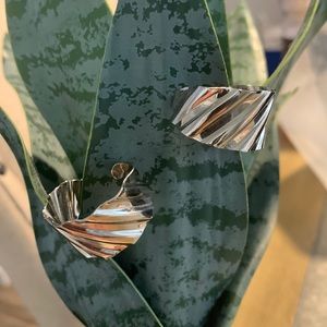 Vintage clip on hoops